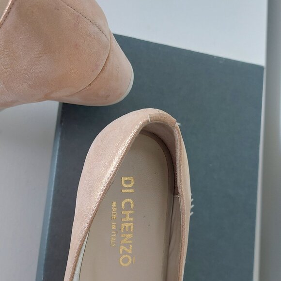 Di Chenzo Italian Leather Open Toe Wedge - Size 7 (37 European) - Picture 4 of 8